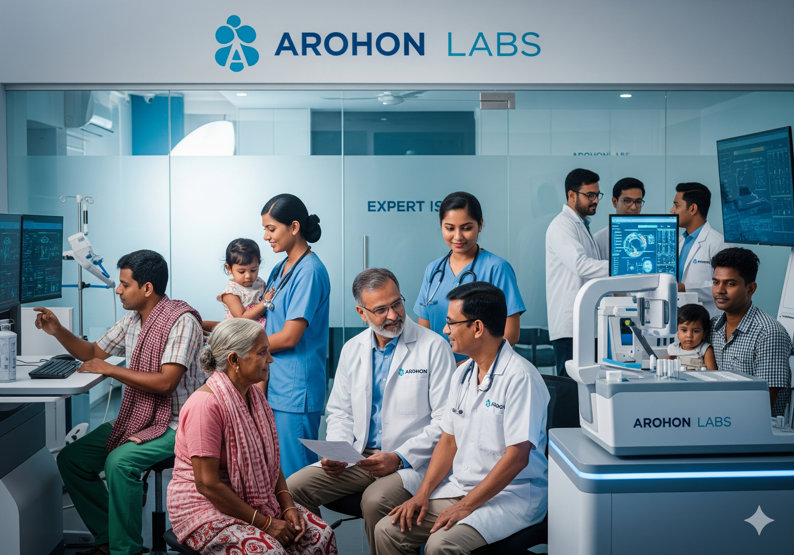 AROHON LABS community health camp serving rural areas